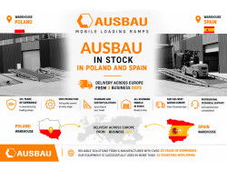 AUSBAU mobil lastramp tillgängliga från lager i Polen och Spanien